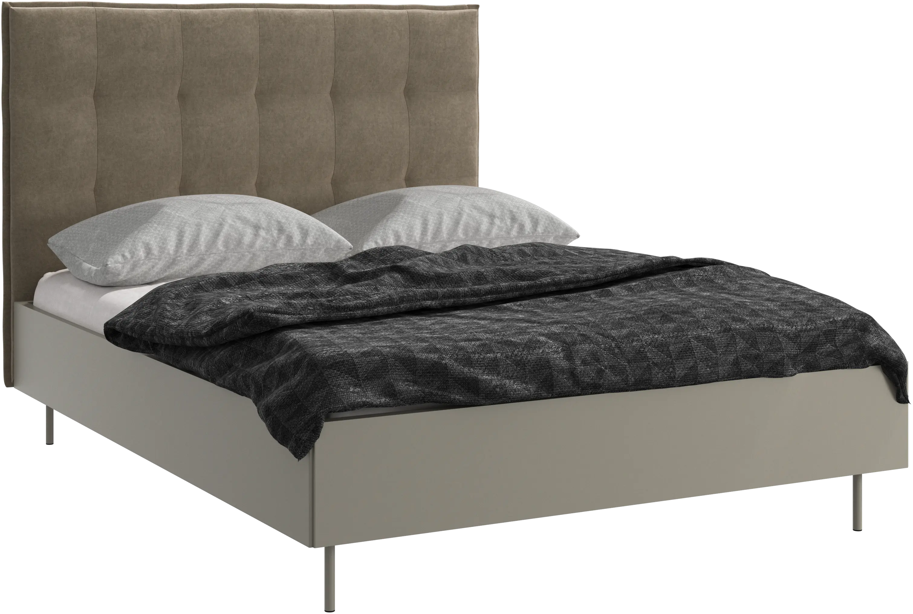 【ぱる】BoConcept ベッドフレーム キング 送料込み 組立て必要 Lugano 収納ベッド リフト式フレーム & スラッツ付き